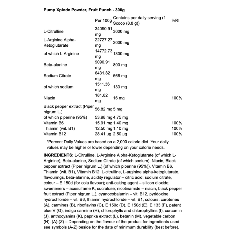 Olimp Nutrition Pump Xplode Powder