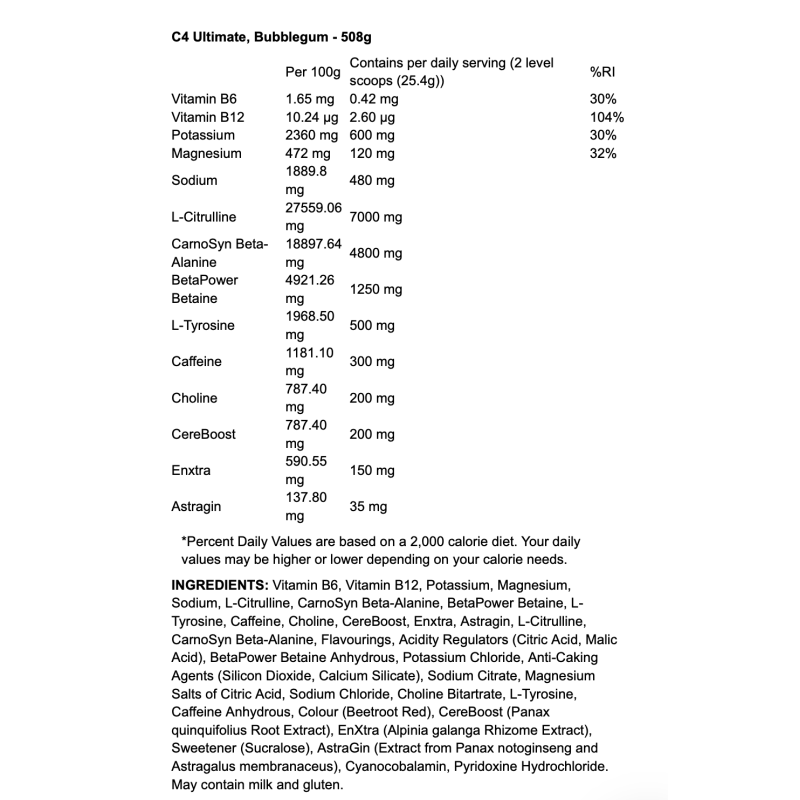 Cellucor C4 Ultimate