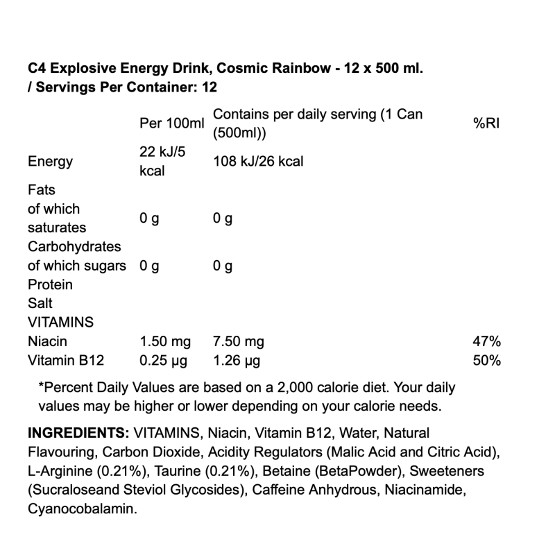 Cellucor C4 Explosive Energy Drink