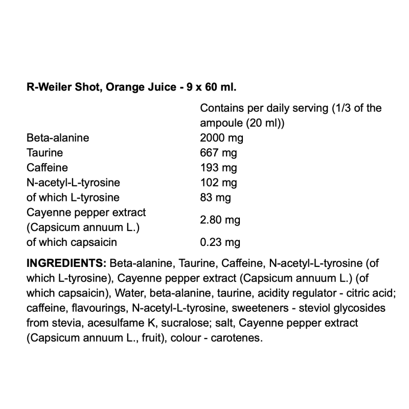 Olimp Nutrition R-Weiler Shot