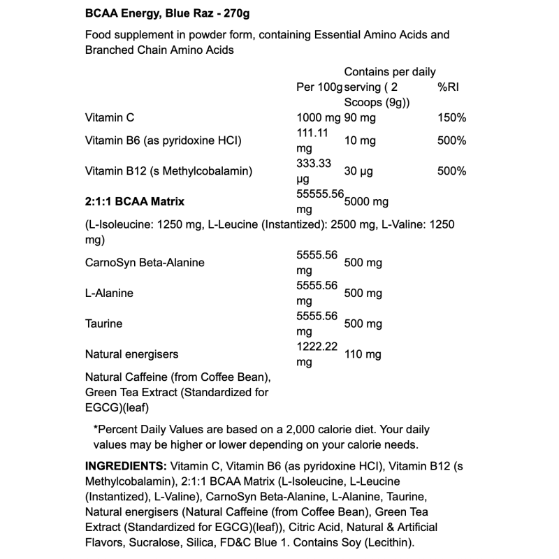 EVLution Nutrition BCAA Energy