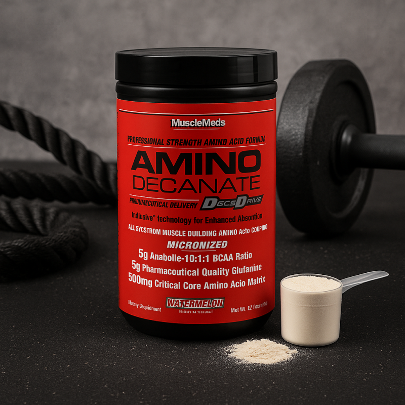 MuscleMeds Amino Decanate – Complexe 19 acides aminés + BCAA 10:1:1 et glutamine I TOP BODY