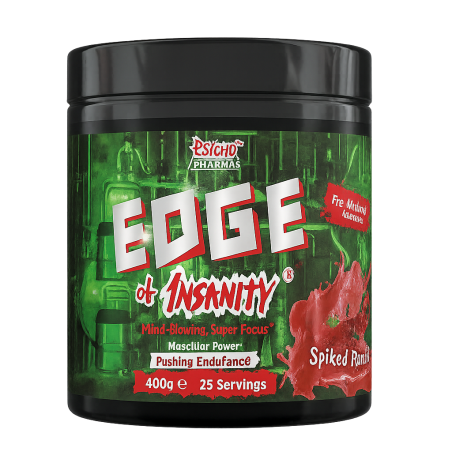 American Supps Psycho Pharma Edge of Insanity – Pré-Workout extrême pour énergie, focus et performance I TOP BODY