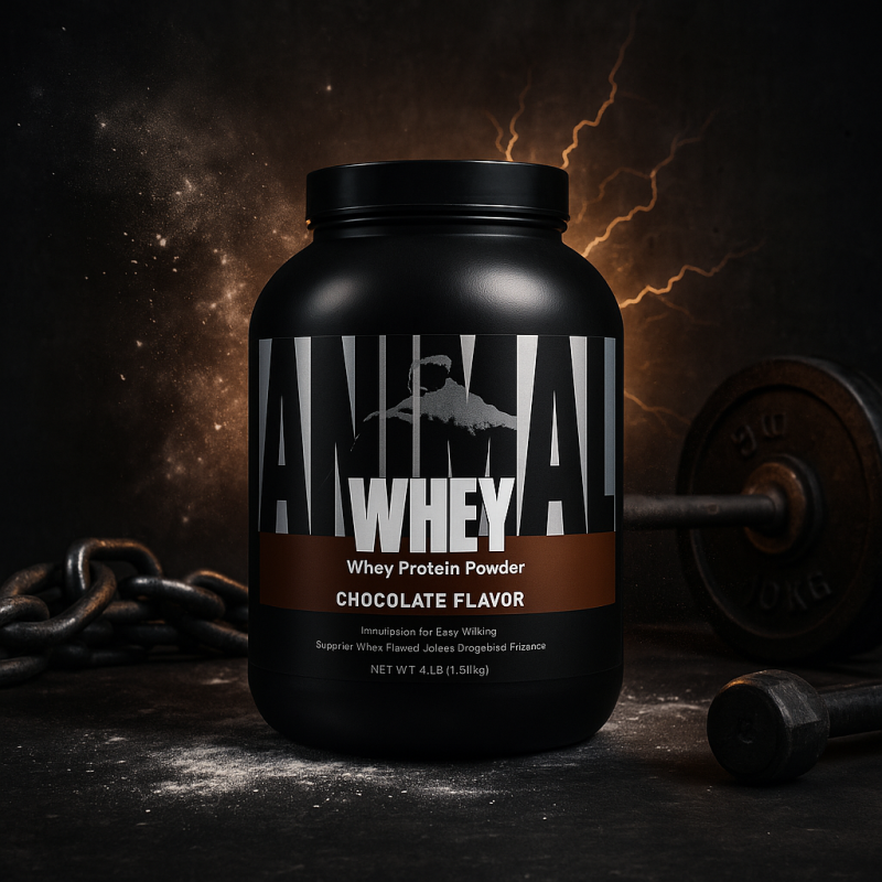 Animal Whey – Protéine Isolate & Concentrate avec Enzymes Digestives | Croissance et Récupération Musculaire | TOP BODY