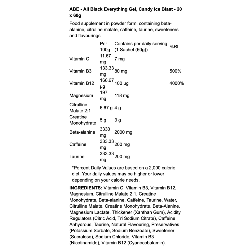 Applied Nutrition ABE Gel
