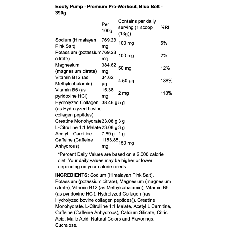 Aventus Supplements Booty Pump