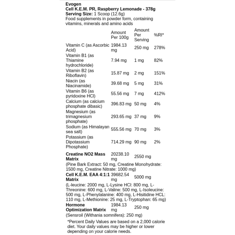 Evogen Cell K.E.M. PR