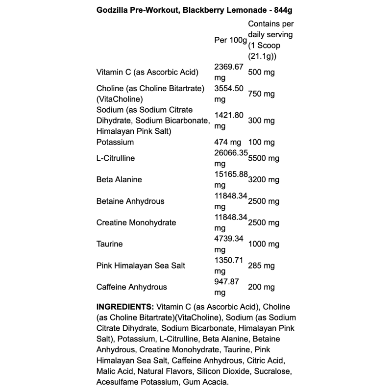 Ryse Godzilla Pre-Workout – Booster ultime Pump, Énergie & Focus | TOP BODY