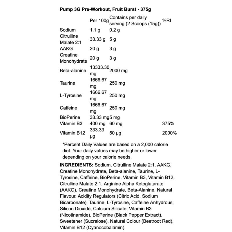 Applied Nutrition Pump 3G Pre-Workout – Booster Halal | Congestion, force & endurance | TOP BODY