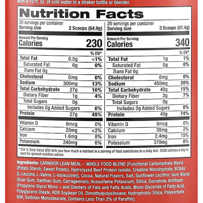 MuscleMeds Carnivor Lean Meal