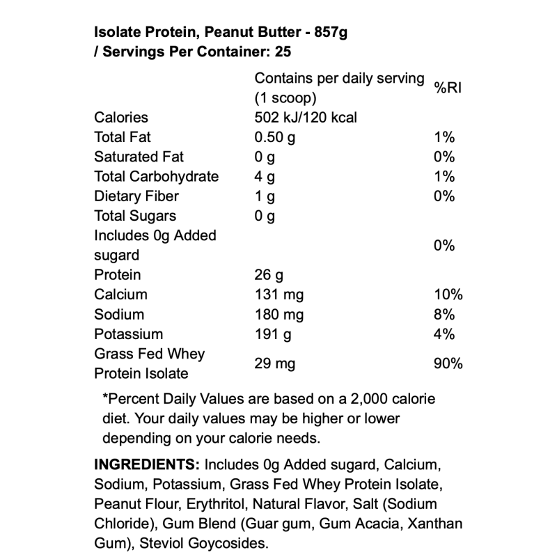 Raw Nutrition Isolate Protein – Protéine isolat de lactosérum de haute qualité