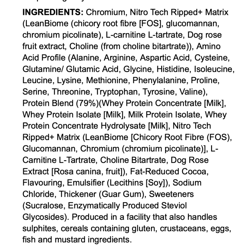 MuscleTech Nitro-Tech Ripped