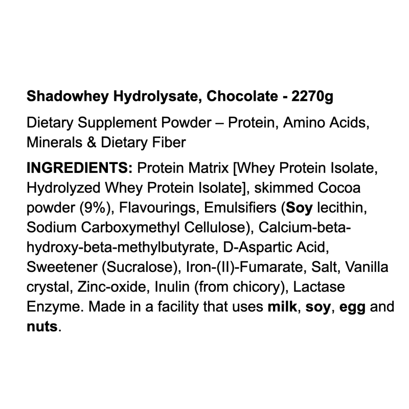 Dorian Yates Shadowhey Hydrolysate