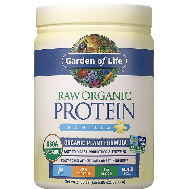 Garden of Life Raw Protein – Protéine végétale bio, vegan et enrichie en enzymes I TOP BODY