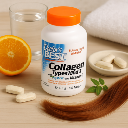 Doctor's Best Collagen Types 1 and 3 with Peptan and Vitamin C