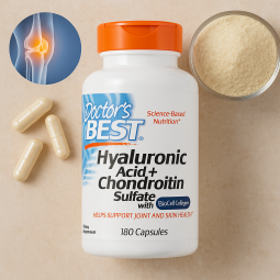Doctor's Best Hyaluronic Acid + Chondroitin Sulfate with BioCell Collagen