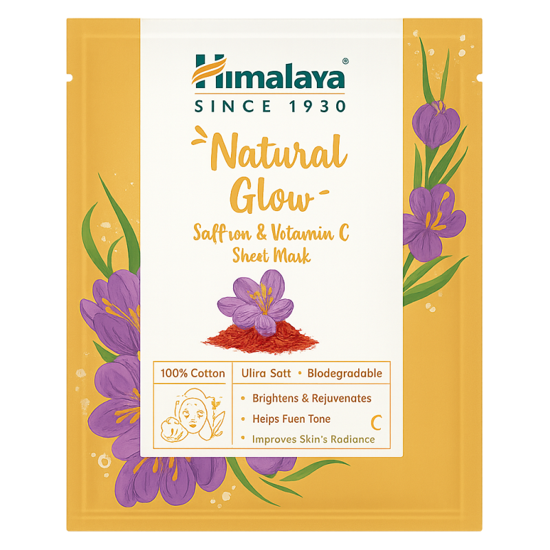 Himalaya Natural Glow Saffron and Vitamin C Sheet Mask