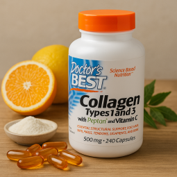 Doctor's Best Collagen Types 1 and 3 with Peptan and Vitamin C