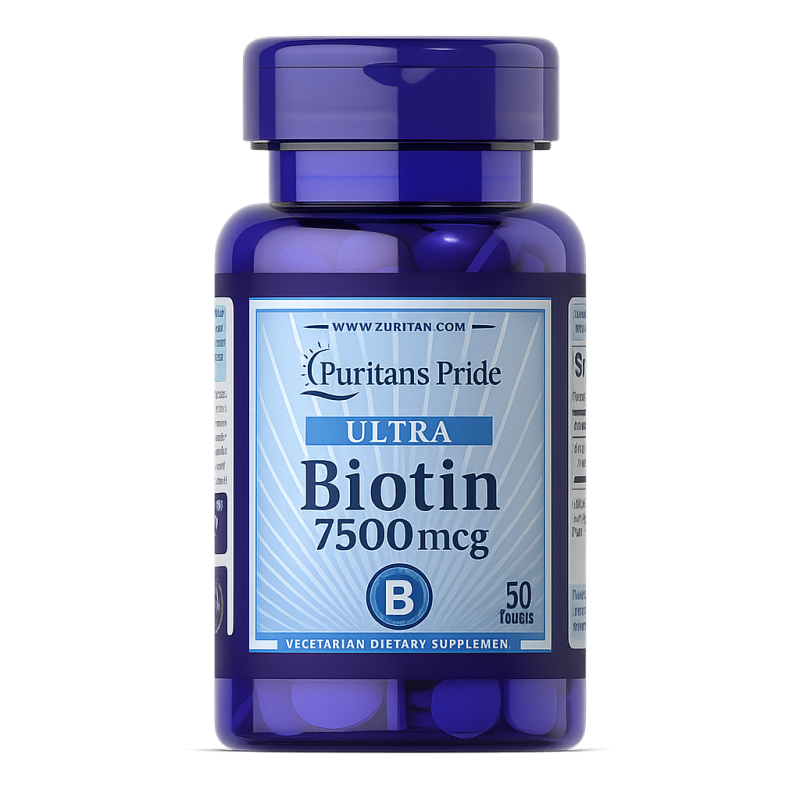 Puritan's Pride Biotin – Complément biotine cheveux ongles peau énergie I TOP BODY