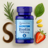 Puritan's Pride Biotin – Complément biotine cheveux ongles peau énergie I TOP BODY
