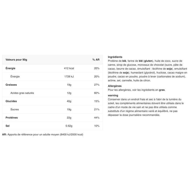 Weider Filled Protein Cookie