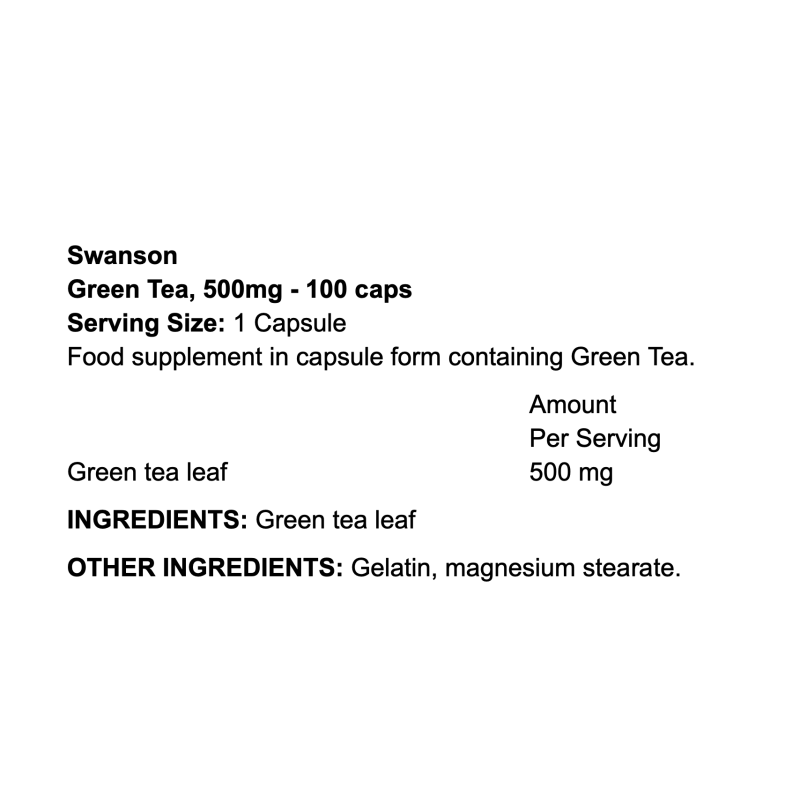 Swanson Green Tea