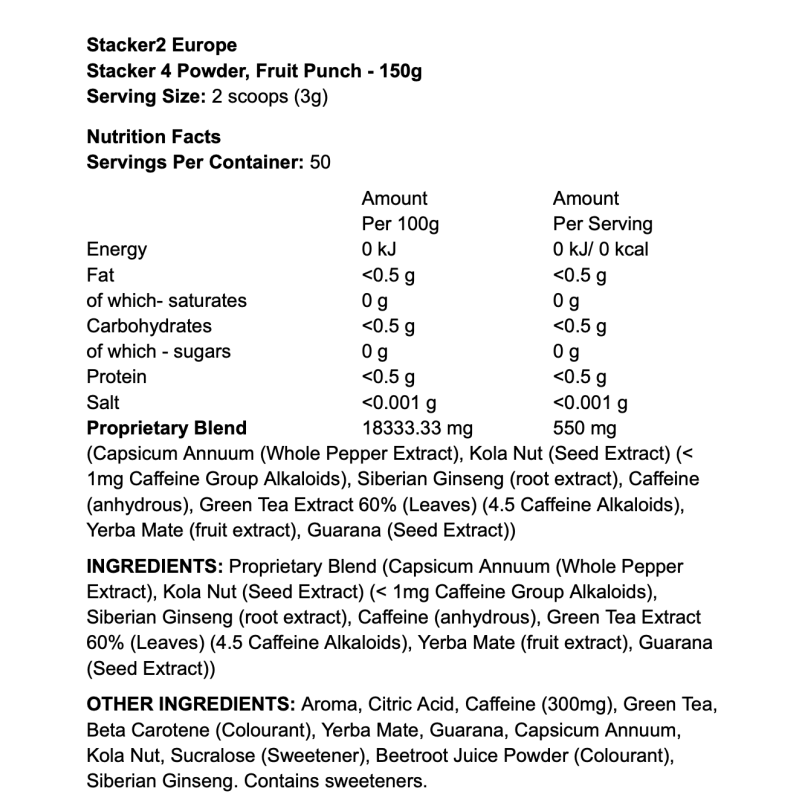 Stacker2 Europe Stacker 4 Powder