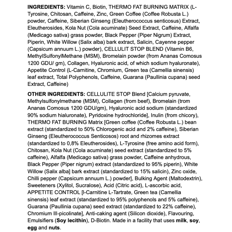 Dorian Yates Slender Cellulite & Fat Burner