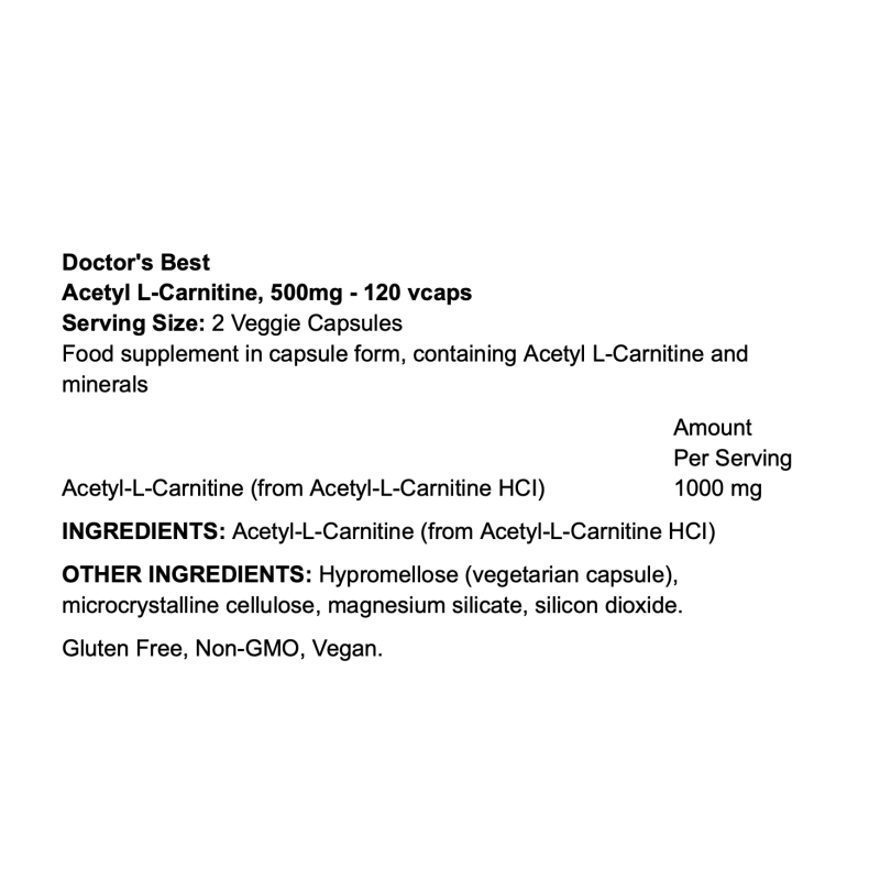 Doctor's Best Acetyl L-Carnitine