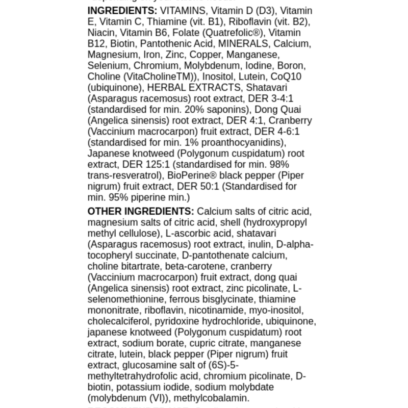 Osavi Multivitamins and Minerals Woman