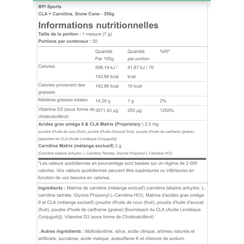 BPI Sports CLA Carnitine