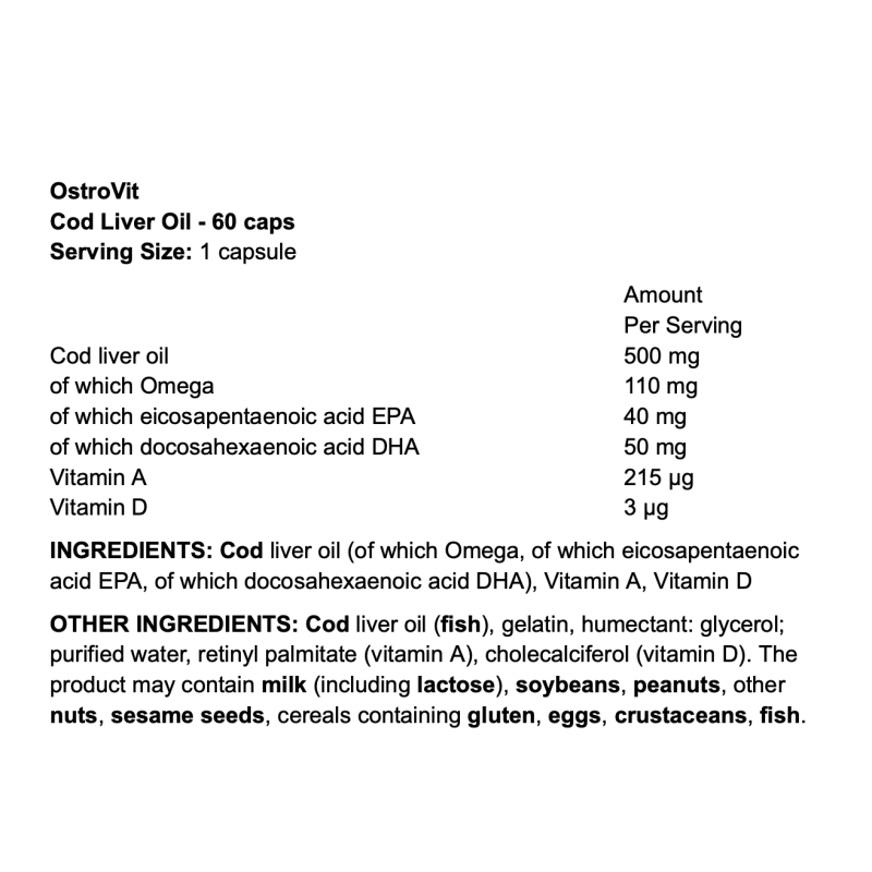 OstroVit Cod Liver Oil