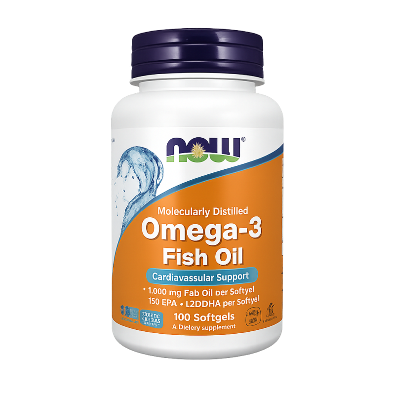 NOW Foods Omega-3 Fish Oil Molecularly Distilled
