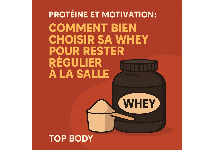 Protéine et motivation : comment choisir la bonne whey pour rester régulier à la salle | Top Body