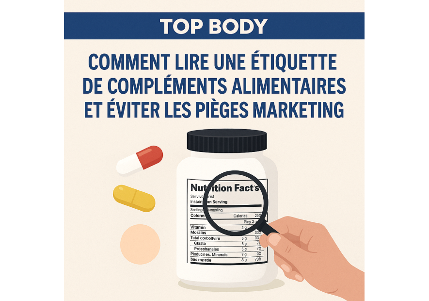 Comment lire une étiquette de compléments alimentaires et éviter les pièges marketing