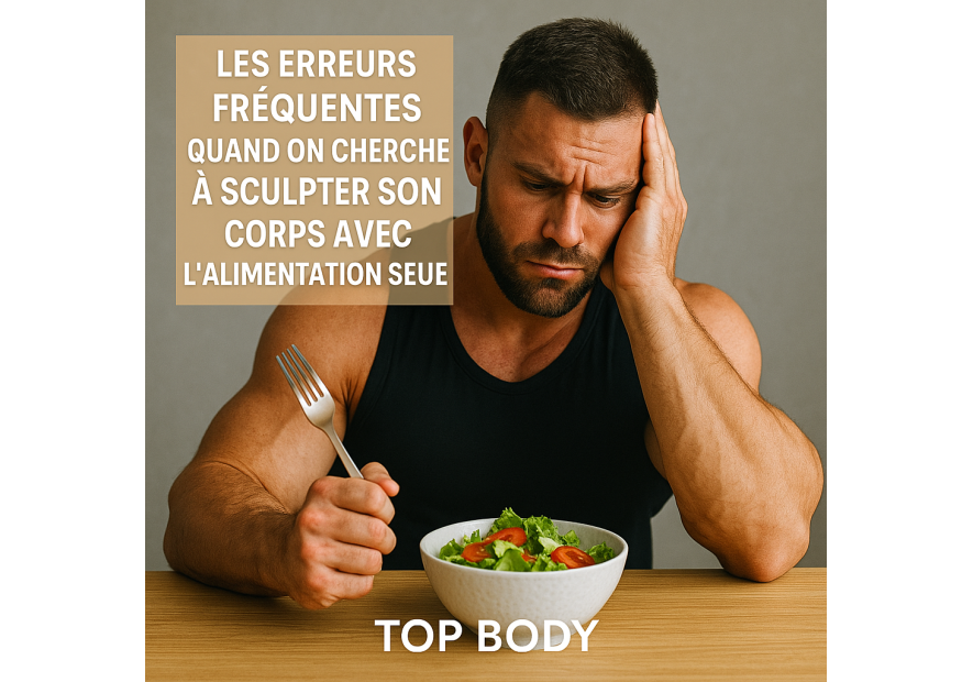 Les erreurs fréquentes quand on cherche à sculpter son corps avec l’alimentation seule
